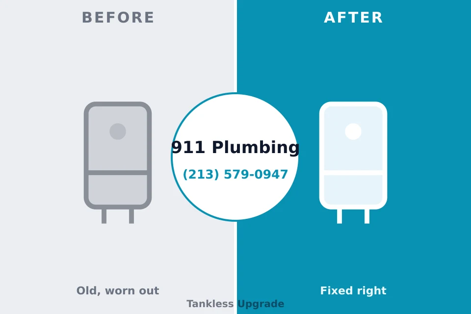 Before and after: plumbing company Greenville, DE